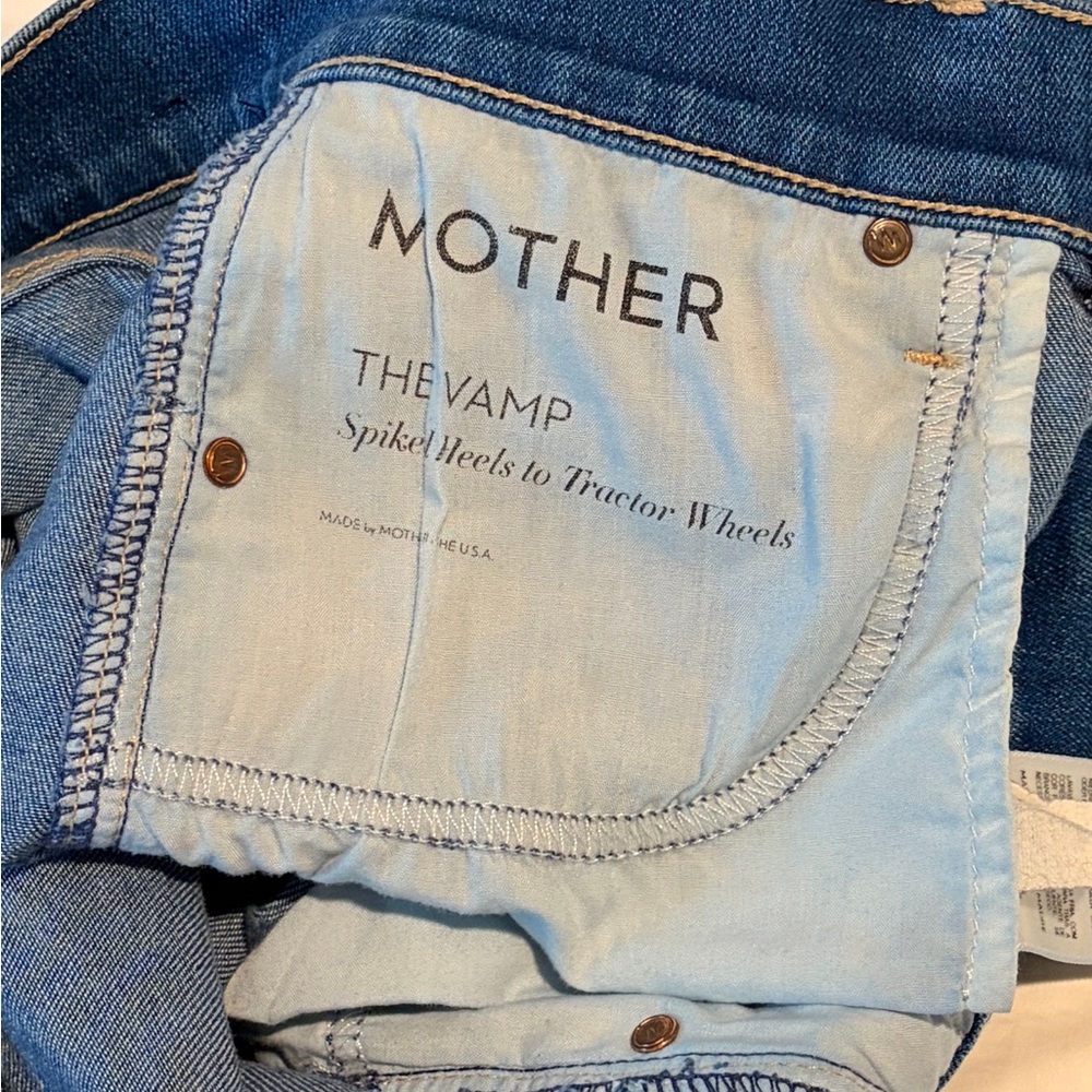 MOTHER The Vamp Flare Jeans in Classic Blue